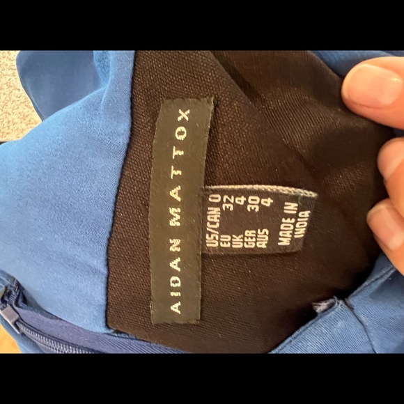 Aidan Mattox | Blue full length gown - Picture 7 of 7